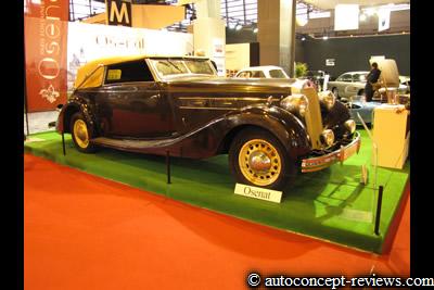 Delage D8 Cabriolet De Villars 1936 - Exhibit Osenat